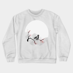 Tribal Sparrow tropical bird Crewneck Sweatshirt